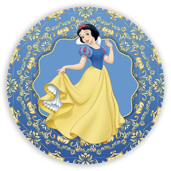 Painel Redondo - Branca de Neve  - Sublimado 3D