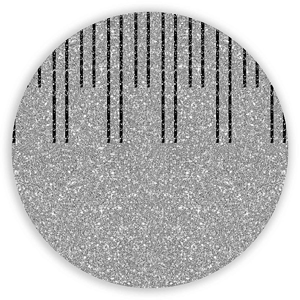 Painel Redondo - Glitter  - Sublimado 3D