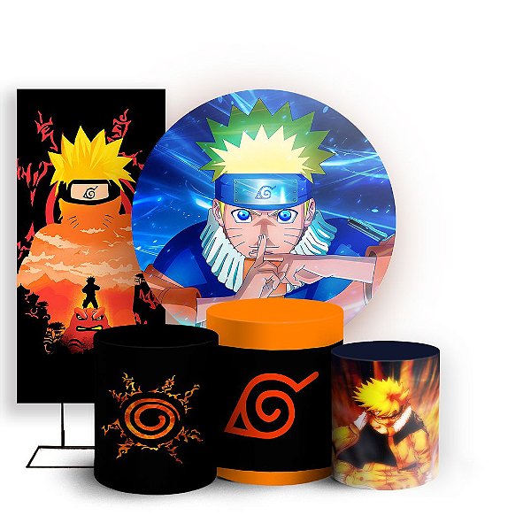 KIT Redondo Trio e Faixa - Naruto - Sublimado 3D