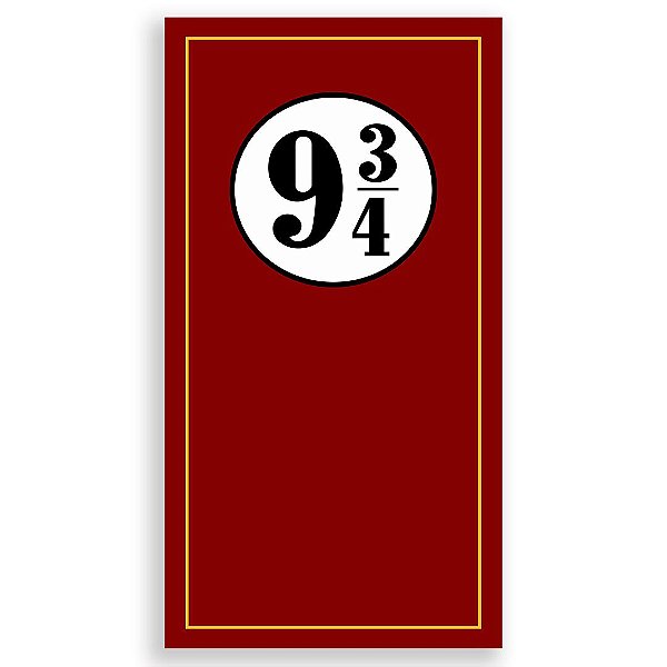 Faixa Lateral - Harry Potter - Sublimado 3D