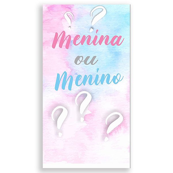 Faixa Lateral - Chá Revelação - Sublimado 3D