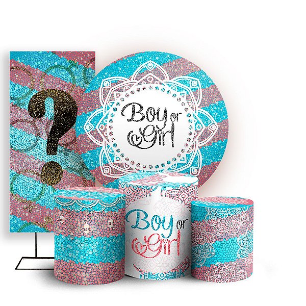 KIT Redondo Trio e Faixa - Revelação - Sublimado 3D