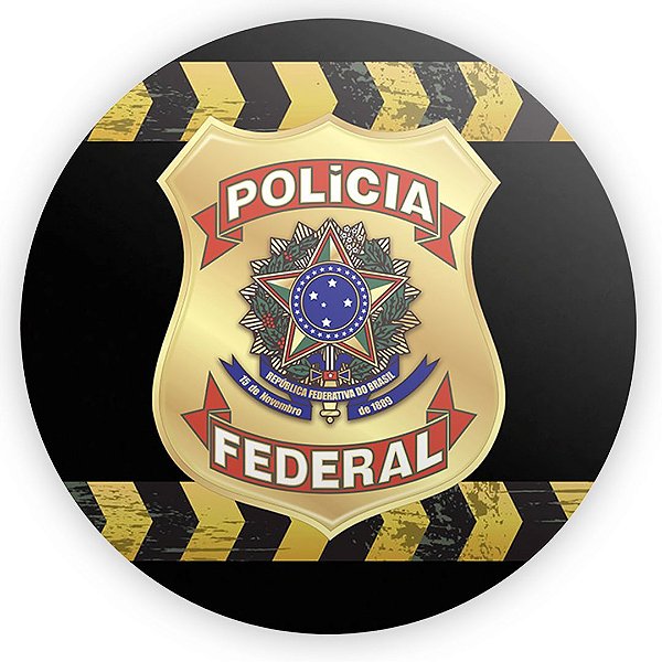 Painel Redondo - Polícia - Sublimado 3D