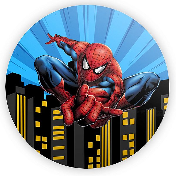 Painel Redondo - Homem Aranha - Sublimado 3D