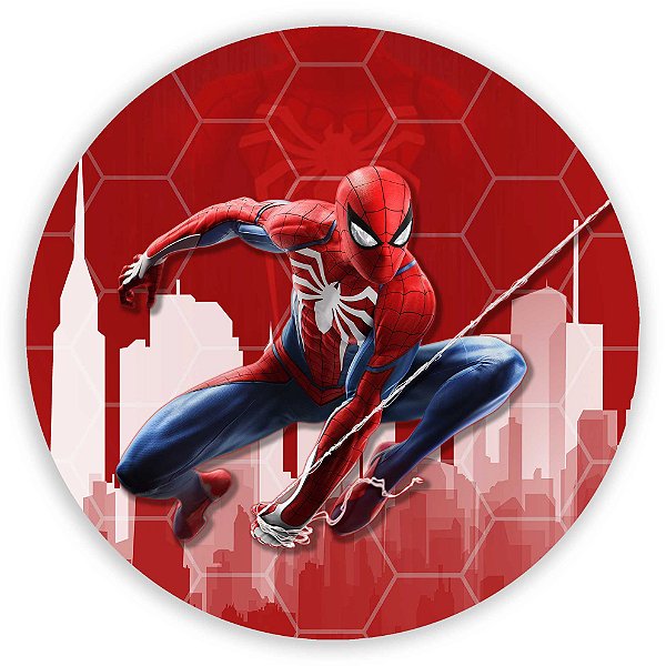 Painel Redondo - Homem Aranha - Sublimado 3D