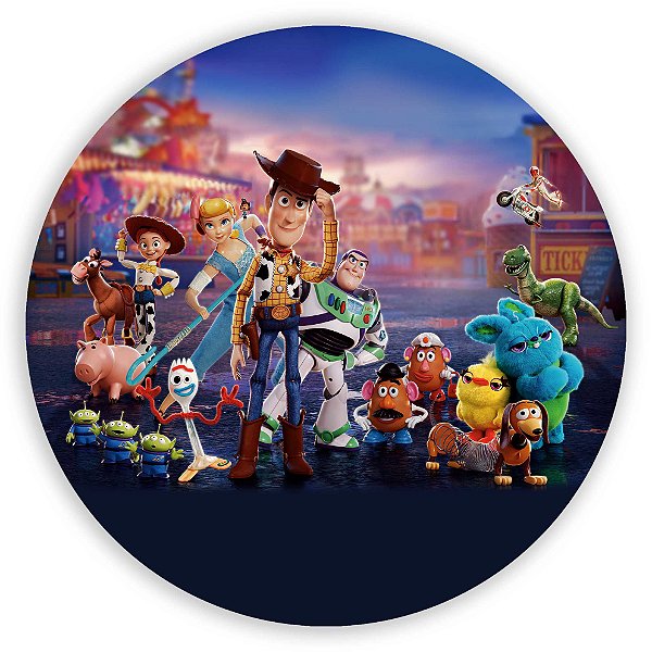 Painel Redondo - Toy Story  - Sublimado 3D