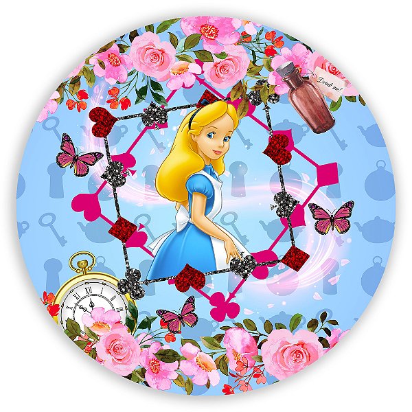Painel Redondo - Alice    - Sublimado 3D