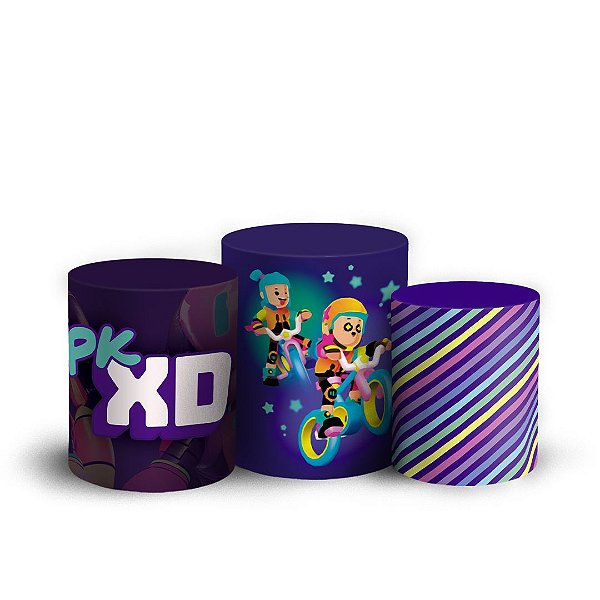 Trio Cilindro - PK XD - Sublimado 3D + Elástico