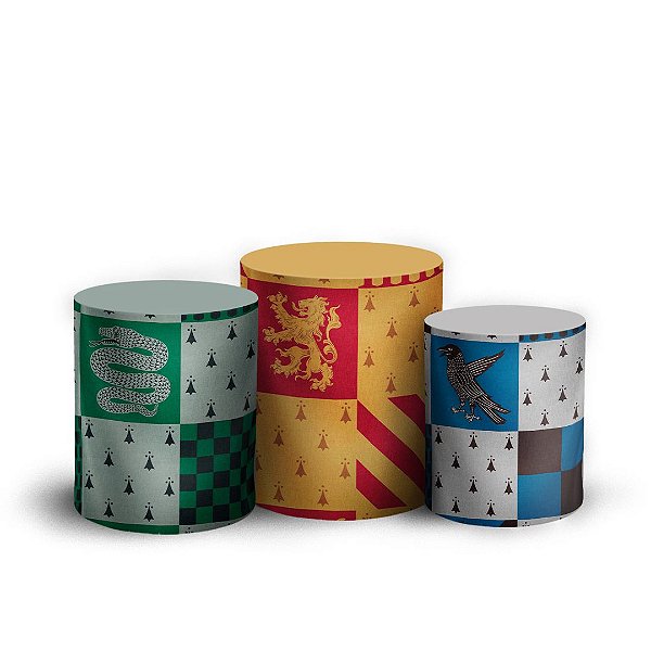 Trio Cilindro - Harry Potter - Sublimado 3D + Elástico