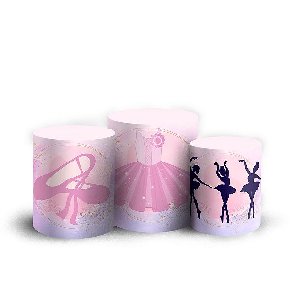 Trio Cilindro - Bailarina - Sublimado 3D + Elástico