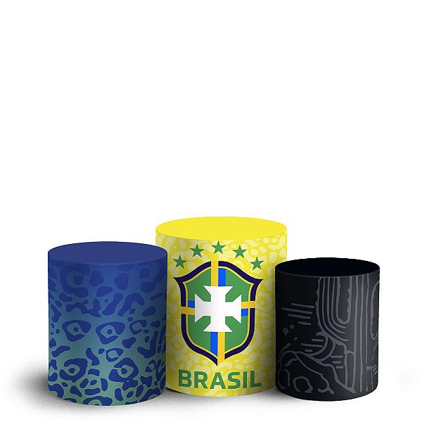 Trio Cilindro - Brasil - Sublimado 3D + Elástico