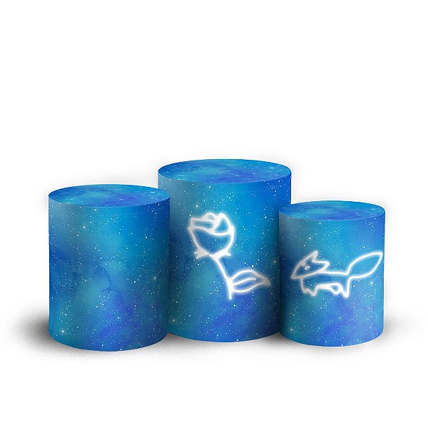 Trio Cilindro -  Pequeno Principe - Sublimado 3D + Elástico