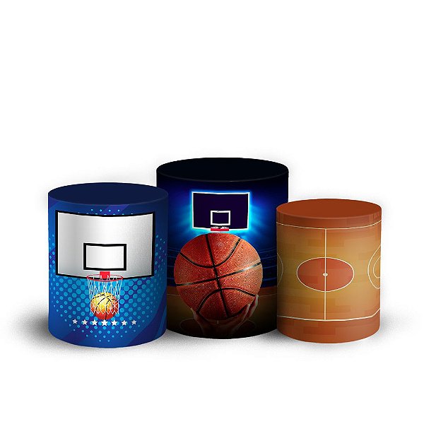Trio Cilindro - Basquete - Sublimado 3D + Elástico