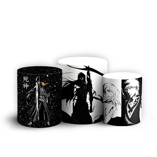 Trio Cilindro -  Bleach - Sublimado 3D + Elástico
