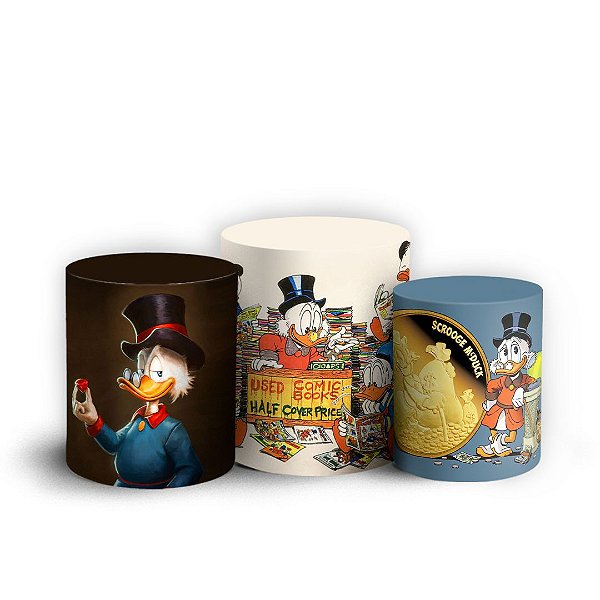 Trio Cilindro - Tio Patinhas - Sublimado 3D + Elástico