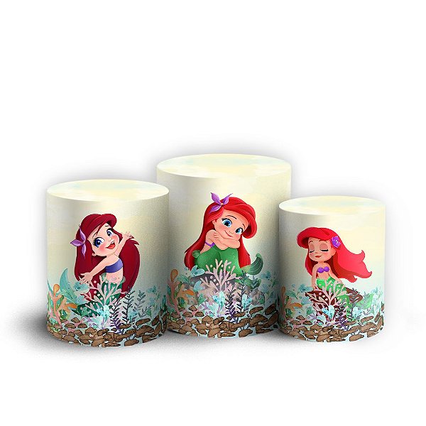 Trio Cilindro -  Ariel - Sublimado 3D + Elástico