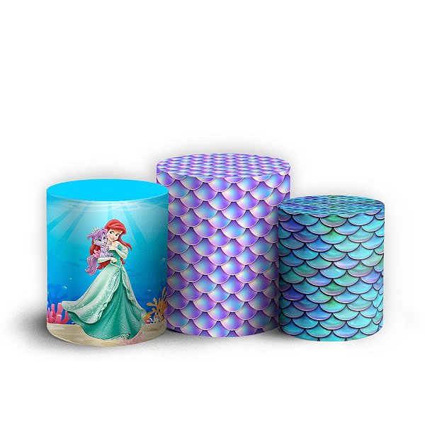 Trio Cilindro -  Ariel - Sublimado 3D + Elástico