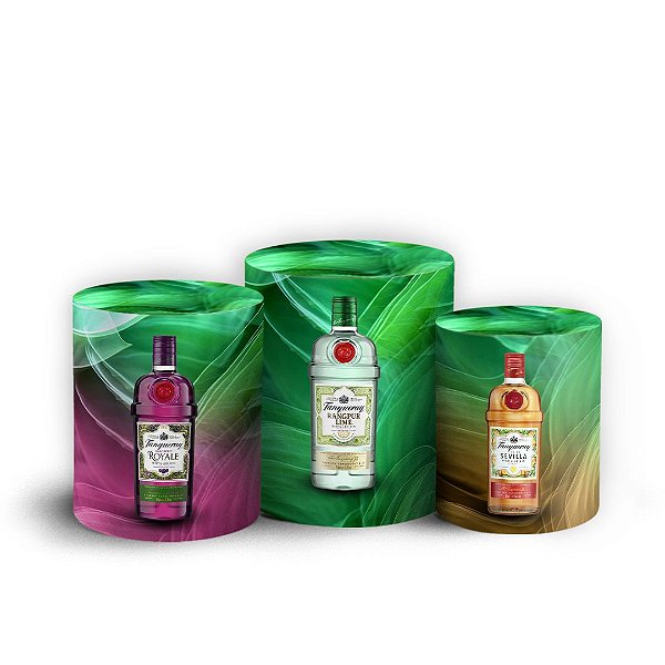Trio Cilindro -  Tanqueray - Sublimado 3D + Elástico