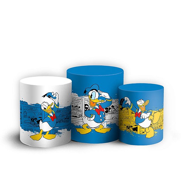 Trio Cilindro - Donald - Sublimado 3D + Elástico