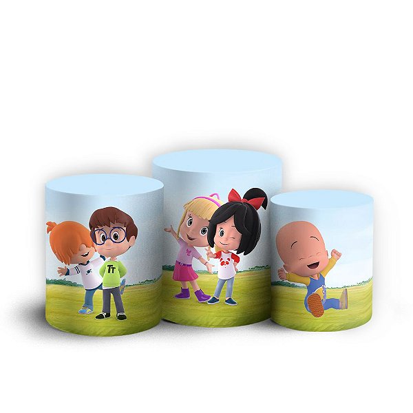 Trio Cilindro - Cleo e Cuquin - Sublimado 3D + Elástico