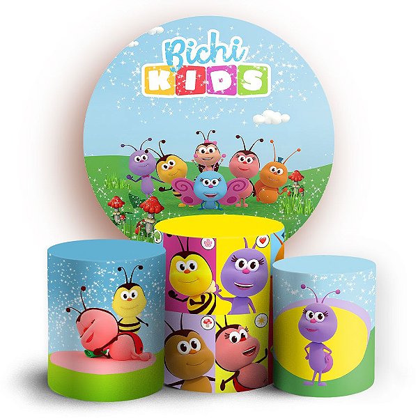 KIT Redondo e Trio - BichiKids - Sublimado 3D