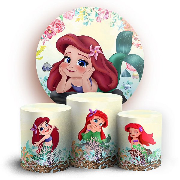 KIT Redondo e Trio - Ariel - Sublimado 3D
