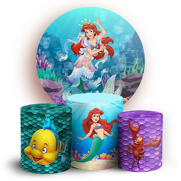 KIT Redondo e Trio - Ariel - Sublimado 3D