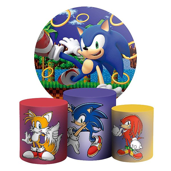 KIT Redondo e Trio - Sonic - Sublimado 3D