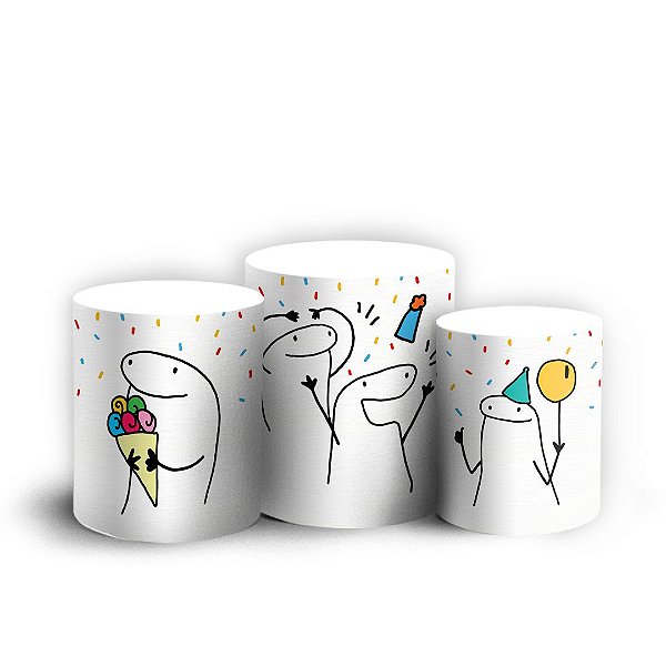 Trio Cilindro - Flork - Sublimado 3D + Elástico