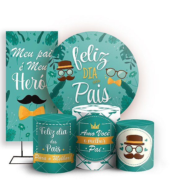 KIT Redondo Trio e Faixa - Dia dos Pais - Sublimado 3D