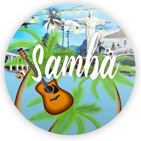 Painel Redondo - Samba - Sublimado 3D