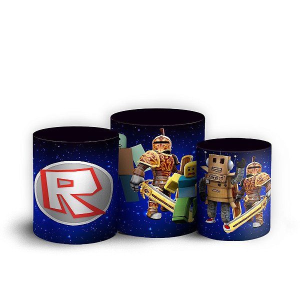 Trio Cilindro - Roblox - Sublimado 3D + Elástico