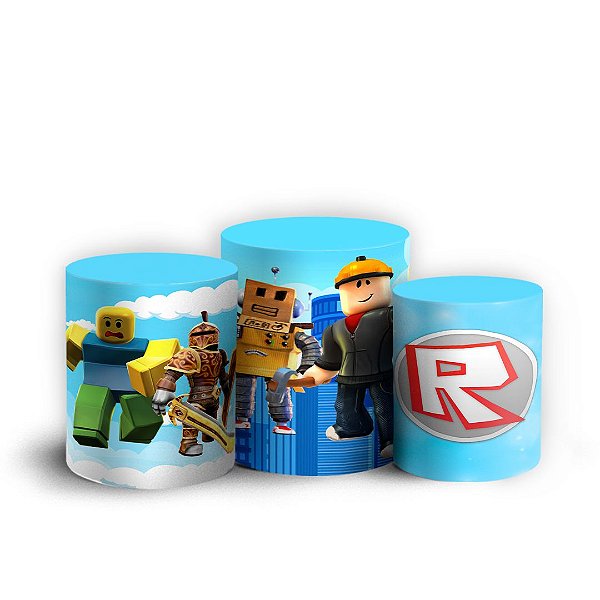 Trio Cilindro - Roblox - Sublimado 3D + Elástico