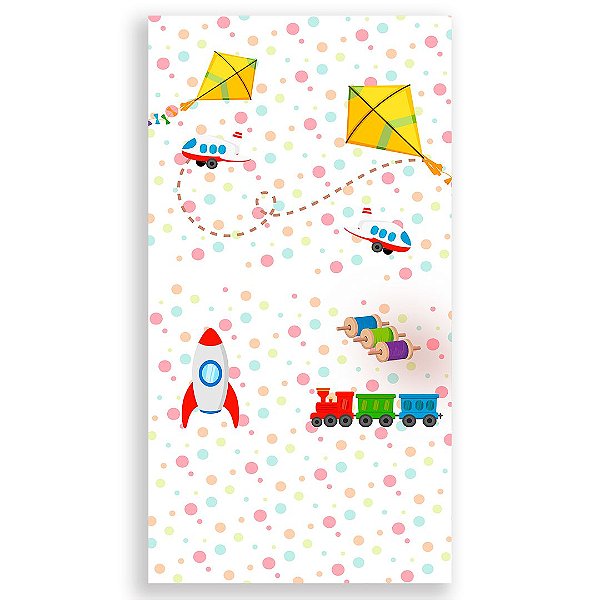 Faixa Lateral - Brinquedos - Sublimado 3D