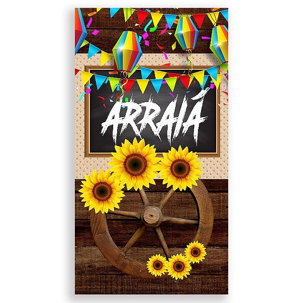 Faixa Lateral - Festa Junina - Sublimado 3D