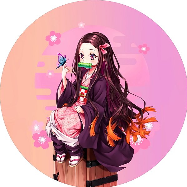 Painel Redondo - Nezuko - Sublimado 3D