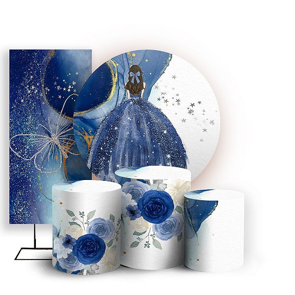 KIT Redondo Trio e Faixa - 15 Anos - Sublimado 3D