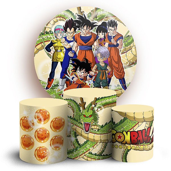 KIT Redondo e Trio - Dragon Ball - Sublimado 3D