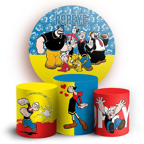 KIT Redondo e Trio - Popeye - Sublimado 3D