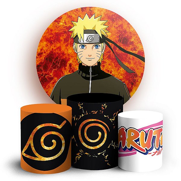 KIT Redondo e Trio - Naruto - Sublimado 3D