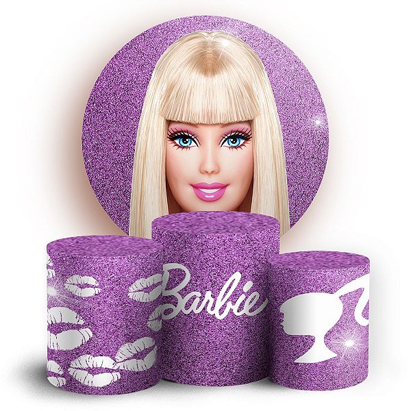 KIT Redondo e Trio - Barbie  - Sublimado 3D