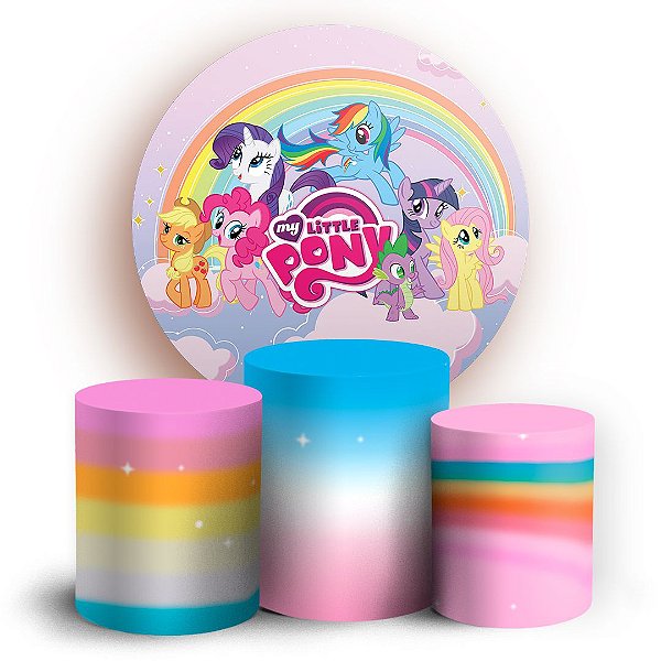 KIT Redondo e Trio - My Little Pony - Sublimado 3D