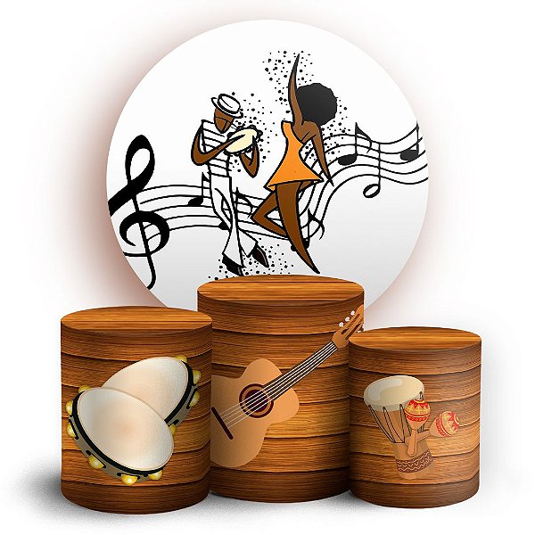 KIT Redondo e Trio - Samba - Sublimado 3D