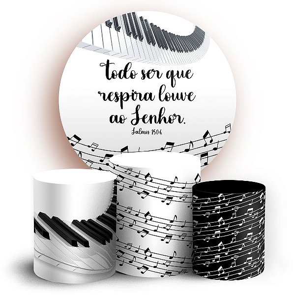 KIT Redondo e Trio - Instrumentos - Sublimado 3D