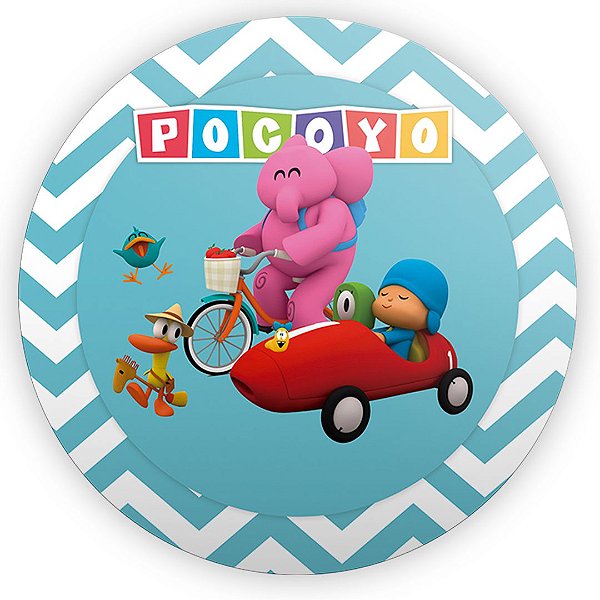Painel Redondo - Pocoyo - Sublimado 3D