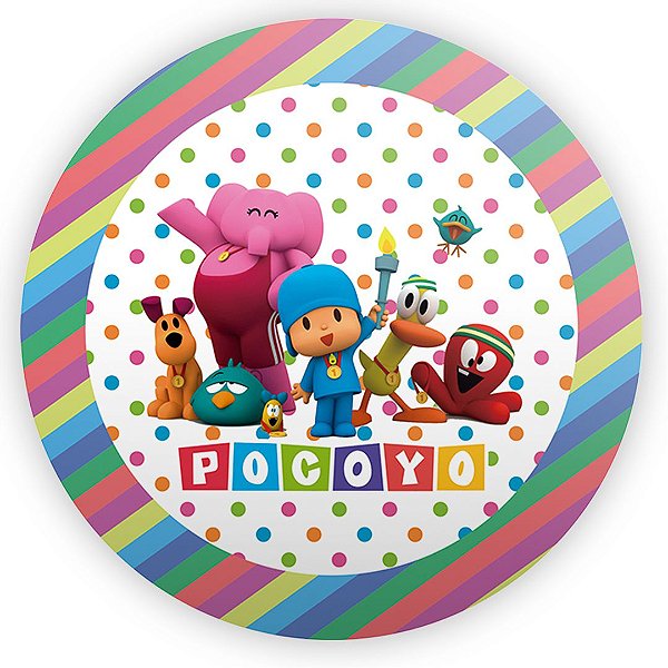 Painel Redondo - Pocoyo - Sublimado 3D