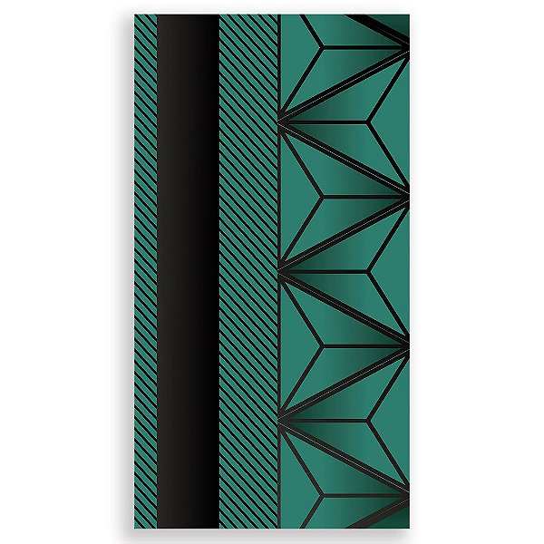 Faixa Lateral - Abstrato Verde - Sublimado 3D