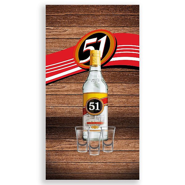 Faixa Lateral - 51 Cachaça - Sublimado 3D