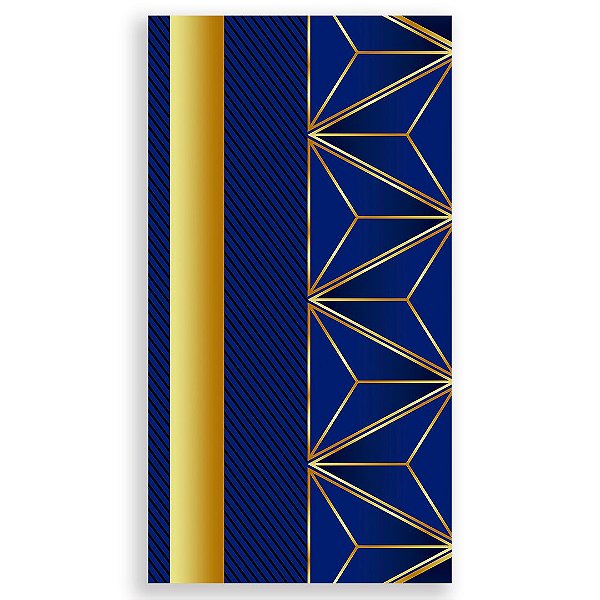 Faixa Lateral - Abstrato Azul - Sublimado 3D