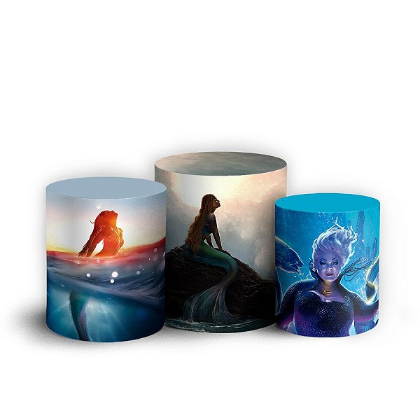 Trio Cilindro - Ariel Filme - Sublimado 3D + Elástico